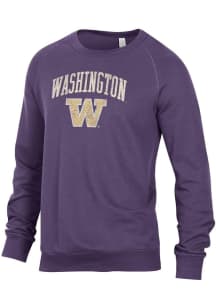 Alternative Apparel Washington Huskies Mens Purple Champ Long Sleeve Fashion Sweatshirt