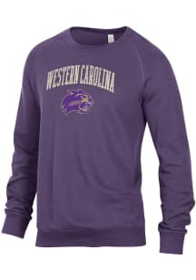 Alternative Apparel Western Carolina Mens Purple Champ Long Sleeve Fashion Sweatshirt