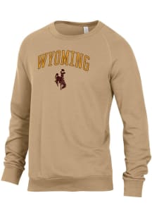 Alternative Apparel Wyoming Cowboys Mens Brown Champ Long Sleeve Fashion Sweatshirt
