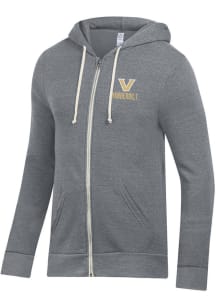 Alternative Apparel Vanderbilt Commodores Mens Grey Rocky Long Sleeve Zip Fashion