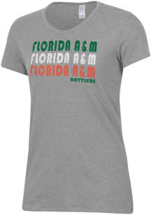 Alternative Apparel Florida A&amp;M Rattlers Womens Grey Keepsake Short Sleeve T-Shirt