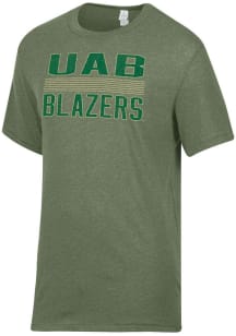 Alternative Apparel UAB Blazers Green Keeper Short Sleeve Fashion T Shirt