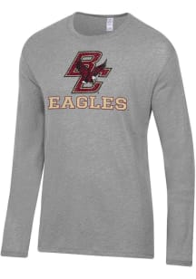 Alternative Apparel Boston College Eagles Grey Keeper Long Sleeve Fashion T Shirt