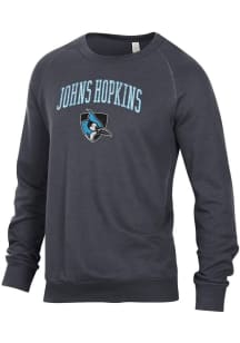 Alternative Apparel Johns Hopkins Blue Jays Mens Black Champ Long Sleeve Fashion Sweatshirt