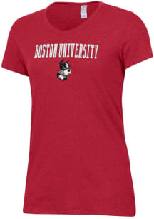 Alternative Apparel Boston Terriers Womens Red Keepsake Short Sleeve T-Shirt