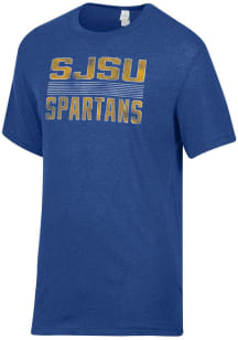 Alternative Apparel San Jose State Spartans Blue Keeper Short Sleeve Fashion T Shirt