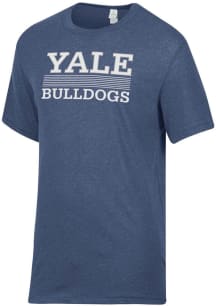 Alternative Apparel Yale Bulldogs Blue Keeper Short Sleeve Fashion T Shirt