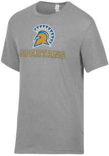 Alternative Apparel San Jose State Spartans Grey Keeper Short Sleeve Fashion T Shirt