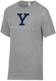 Alternative Apparel Yale Bulldogs Grey Keeper Short Sleeve Fashion T Shirt