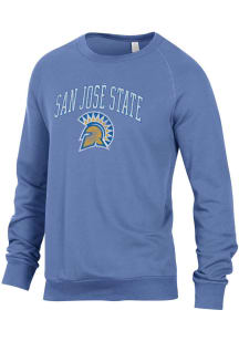 Alternative Apparel San Jose State Spartans Mens Blue Champ Long Sleeve Fashion Sweatshirt
