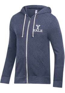 Alternative Apparel Yale Bulldogs Mens Blue Rocky Long Sleeve Zip Fashion