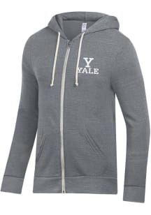 Alternative Apparel Yale Bulldogs Mens Grey Rocky Long Sleeve Zip Fashion