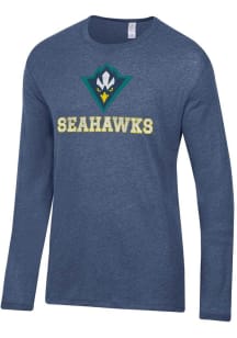 Alternative Apparel UNCW Seahawks Blue Keeper Long Sleeve Fashion T Shirt