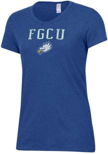 Alternative Apparel Florida Gulf Coast Eagles Womens Blue Keepsake Short Sleeve T-Shirt