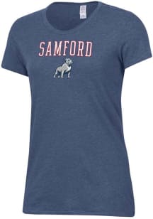 Alternative Apparel Samford University Bulldogs Womens Blue Keepsake Short Sleeve T-Shirt