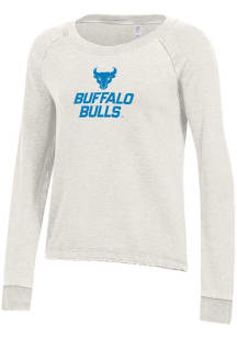 Alternative Apparel Buffalo Bulls Womens Ivory Lazy Day Crew Sweatshirt