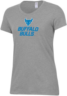 Alternative Apparel Buffalo Bulls Womens Grey Keepsake Short Sleeve T-Shirt