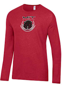 Alternative Apparel MIT Engineers Red Keeper Long Sleeve Fashion T Shirt