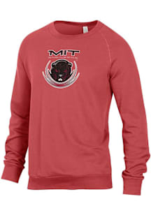 Alternative Apparel MIT Engineers Mens Red Champ Long Sleeve Fashion Sweatshirt