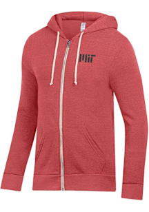 Alternative Apparel MIT Engineers Mens Red Rocky Long Sleeve Zip Fashion
