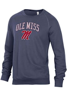 Alternative Apparel Ole Miss Rebels Mens Blue Champ Long Sleeve Fashion Sweatshirt