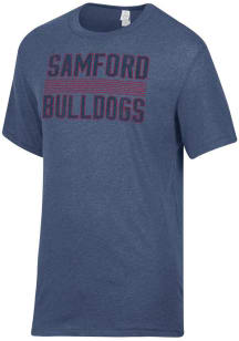 Alternative Apparel Samford University Bulldogs Blue Keeper Short Sleeve Fashion T Shirt