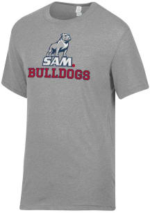 Alternative Apparel Samford University Bulldogs Grey Keeper Short Sleeve Fashion T Shirt
