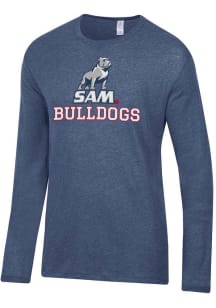Alternative Apparel Samford University Bulldogs Blue Keeper Long Sleeve Fashion T Shirt