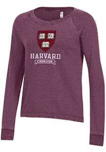 Alternative Apparel Harvard Crimson Womens Purple Lazy Day Crew Sweatshirt