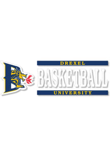 Navy Blue Drexel Dragons 6x2 Basketball Decal
