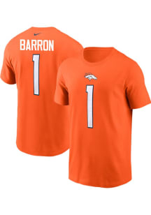 Jahdae Barron Denver Broncos Orange Home Short Sleeve Player T Shirt