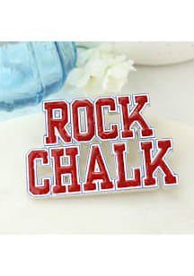 Kansas Jayhawks Souvenir Slogan Crystal Pin - Blue