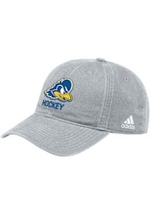 Adidas Delaware Fightin' Blue Hens Hockey Washed Slouch Adjustable Hat - Grey