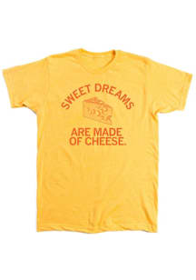 Wisconsin Yellow Sweet Dreams are Made of Cheese Short Sleeve Fashion T Shirt