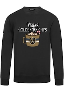 Levelwear Vegas Golden Knights Mens Black Zane Mellow Long Sleeve Crew Sweatshirt