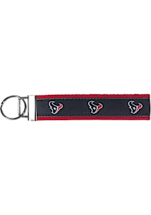 Houston Texans Woven Wristlet Keychain - Navy Blue