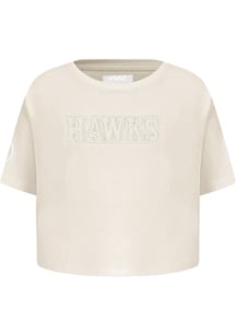 Pro Standard Atlanta Hawks Toddler Girls White Neutral Short Sleeve T-Shirt