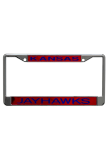 Kansas Jayhawks Red and Blue Team name License Frame