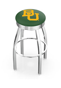 Baylor Bears 3 Ring Chrome Seat Pub Stool - Silver