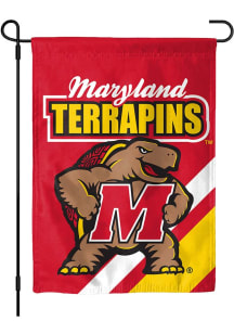 Red Maryland Terrapins Mascot Garden Flag