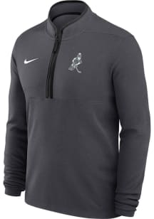 Mens Michigan State Spartans Grey Nike Sparty Playing Hockey Qtr Zip Pullover