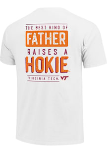 Virginia Tech Hokies White Best Kind Of Father Short Sleeve T Shirt