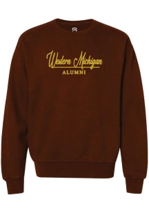 Womens Western Michigan Broncos Brown Summit Sportswear Alumni Crew Sweatshirt