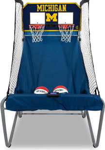 Navy Blue Michigan Wolverines Pop-A-Shot Dual Shot Basketball Set
