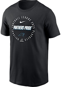 Nike Carolina Panthers Black 2025 Playoff Participant Highlight Receiver Short Sleeve T Shirt