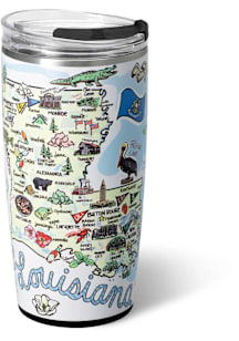 Louisiana Swig Fish Kiss 22oz Stainless Steel Tumbler - White
