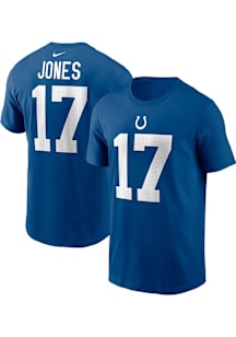 Daniel Jones Indianapolis Colts Blue Home Short Sleeve Player T Shirt