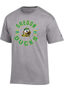 Oregon Ducks Grey Champion Jersey Short Sleeve T Shirt