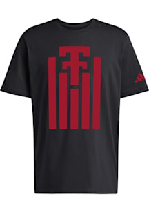 Adidas Texas Tech Red Raiders Black 100 Year Anniversary Short Sleeve T Shirt