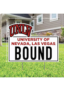 UNLV Runnin Rebels School Bound Yard Sign - White
